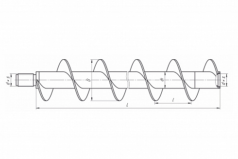 Шнек ШБ-62 L-800 мм СП19 фото